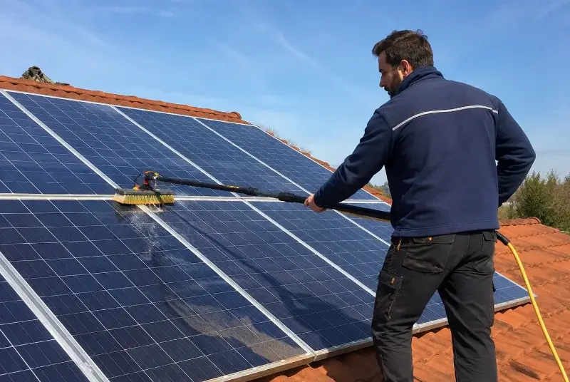Nettoyage et entretien de panneaux solaires à Gibel