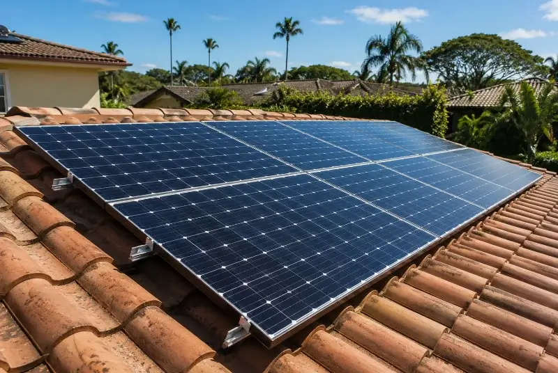 Installation de panneaux solaires à Gibel